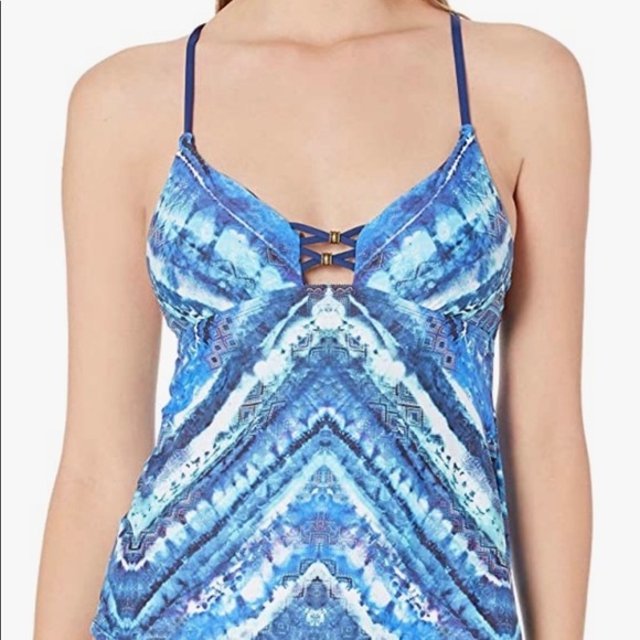 NWT Lucky Brand Junior’s High‎ Tides Tankini Top - Picture 1 of 7